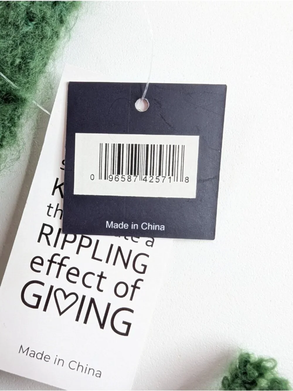 Victoria Leland Designs Womens Scarf Green Wool Blend by The Giving Project Soft